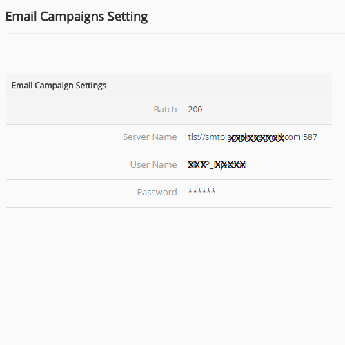 Email Campaign Settings