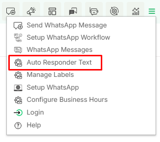 Auto Responder Text list preview