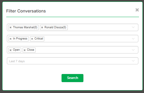 Filter Conversation Result