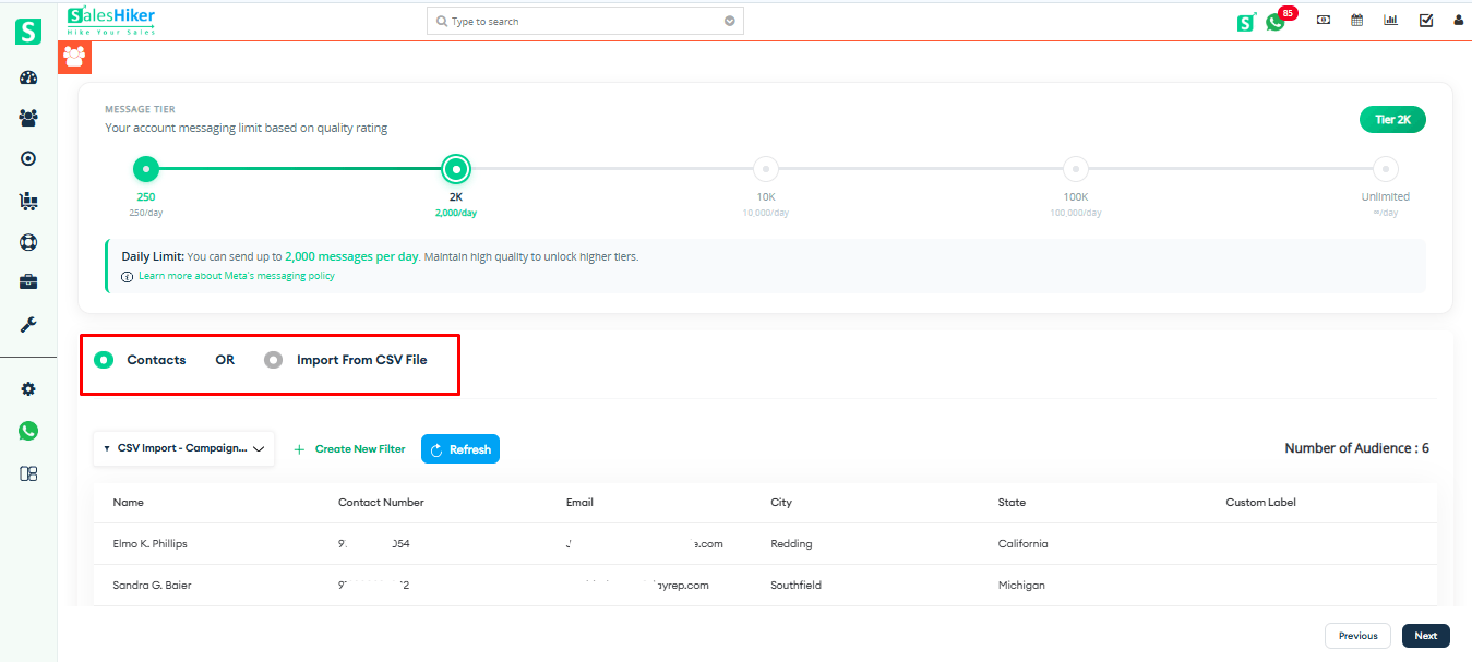 Campaign Module Select Template