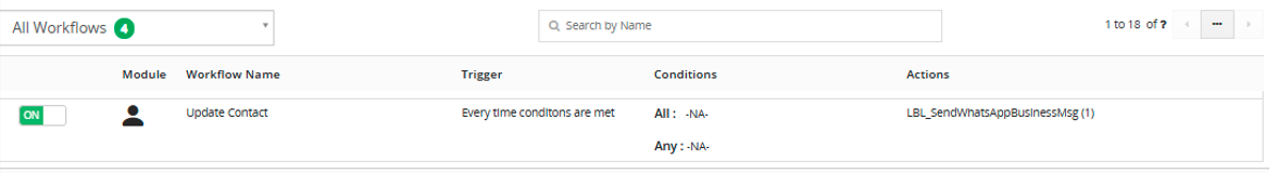 Contact updated after workflow conditions are met